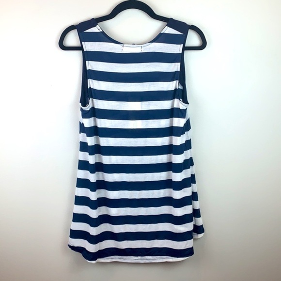 Moon & Sky Sailor Striped Tank with Embroidered Detail NWT - Picture 4 of 6